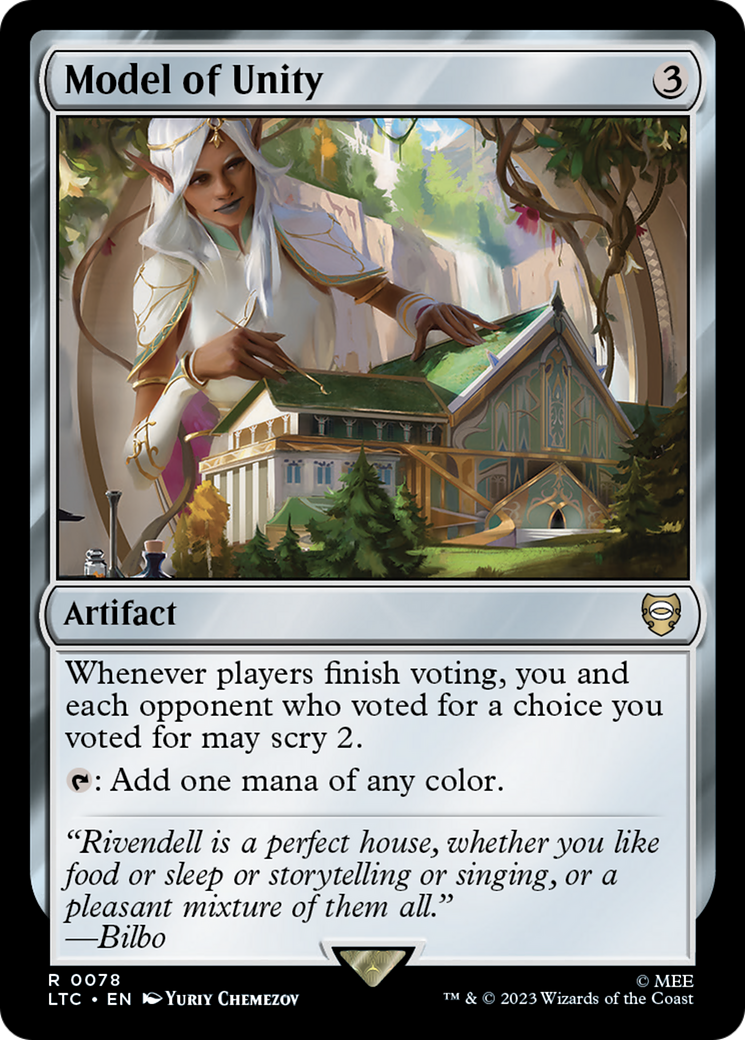 Model of Unity (LTC-078) - Tales of Middle-earth Commander - Premium MTG Single from Wizards of the Coast - Just $0.08! Shop now at Game Crave Tournament Store