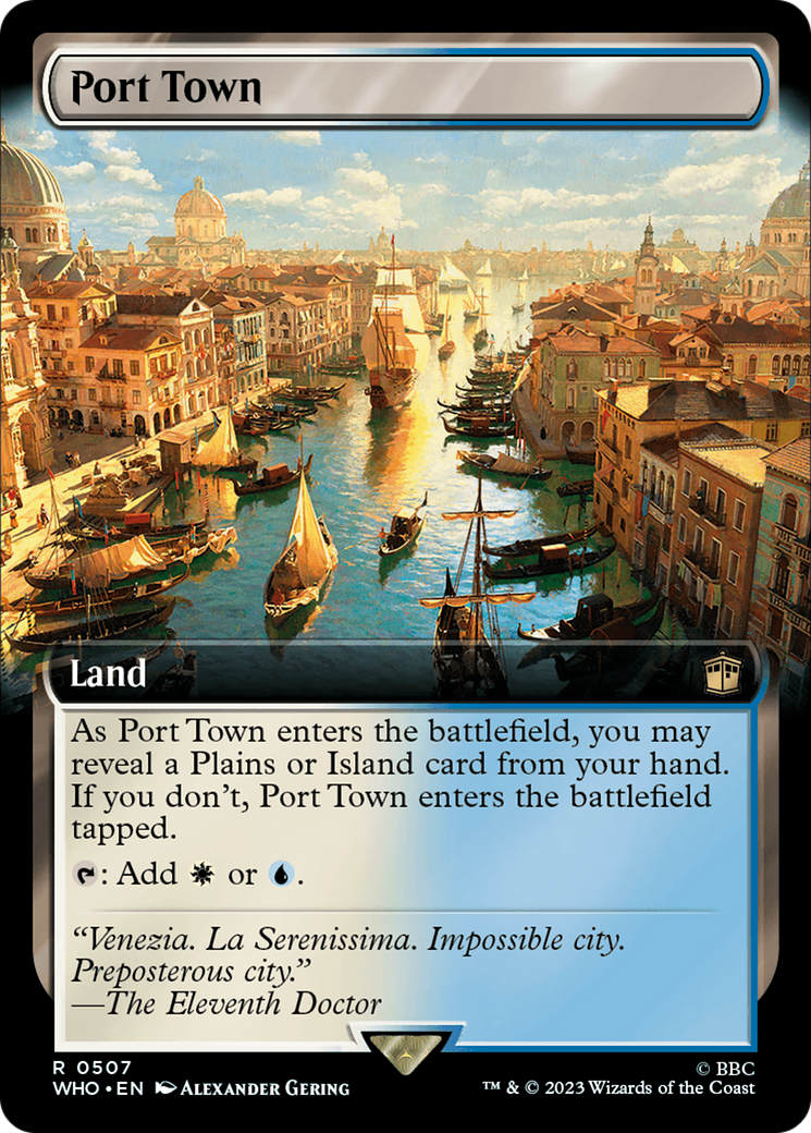 Port Town (WHO-507) - Doctor Who: (Extended Art) Foil - Premium MTG Single from Wizards of the Coast - Just $0.39! Shop now at Game Crave Tournament Store