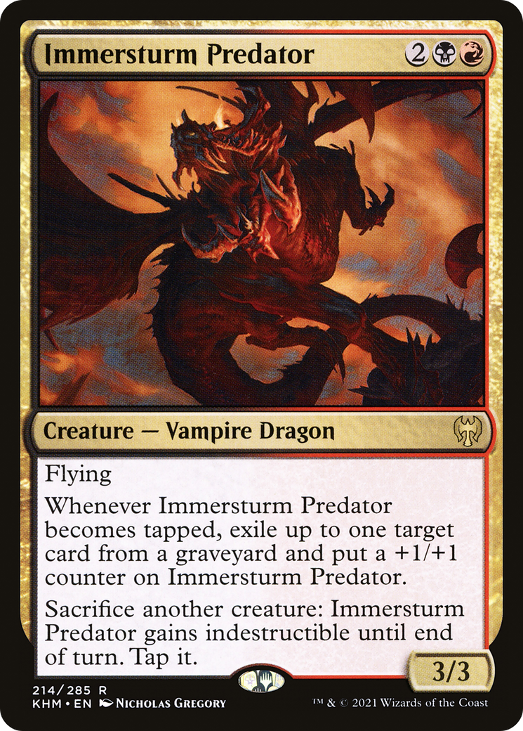 Immersturm Predator (KHM-214) - Kaldheim - Premium MTG Single from Wizards of the Coast - Just $0.25! Shop now at Game Crave Tournament Store