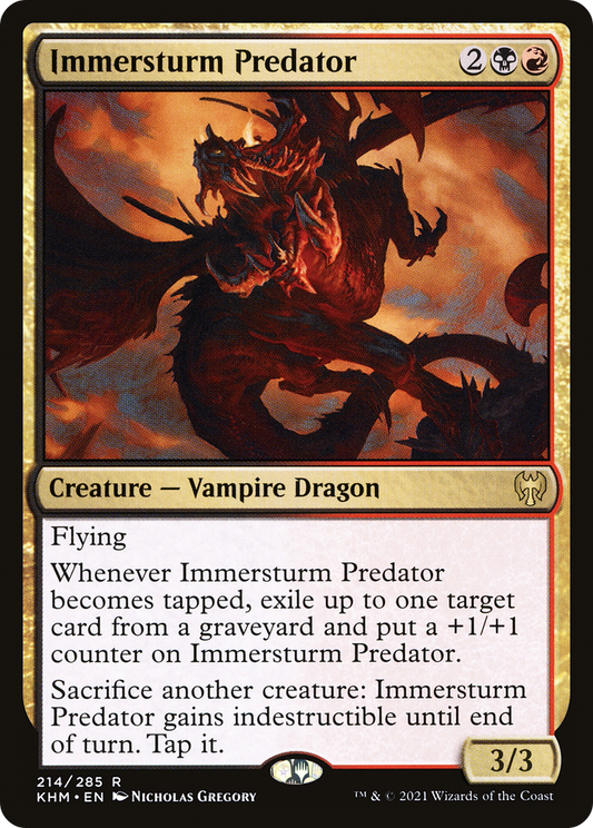Immersturm Predator (KHM-214) - Kaldheim - Premium MTG Single from Wizards of the Coast - Just $0.25! Shop now at Game Crave Tournament Store