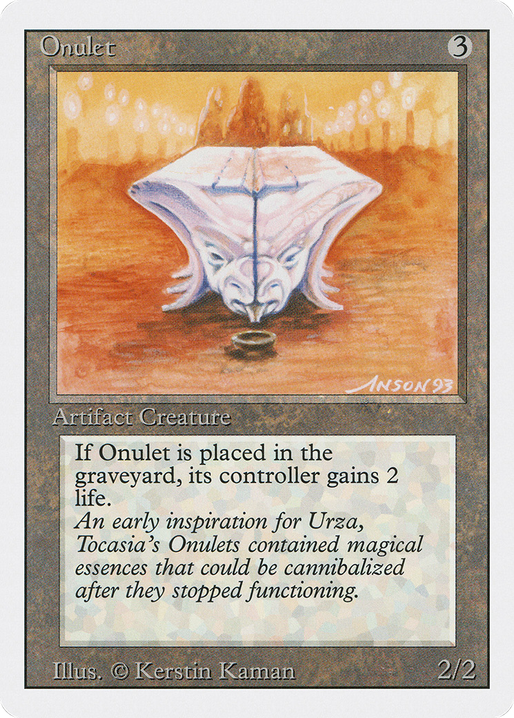 Onulet (3ED-269) - Revised Edition - Premium MTG Single from Wizards of the Coast - Just $0.34! Shop now at Game Crave Tournament Store