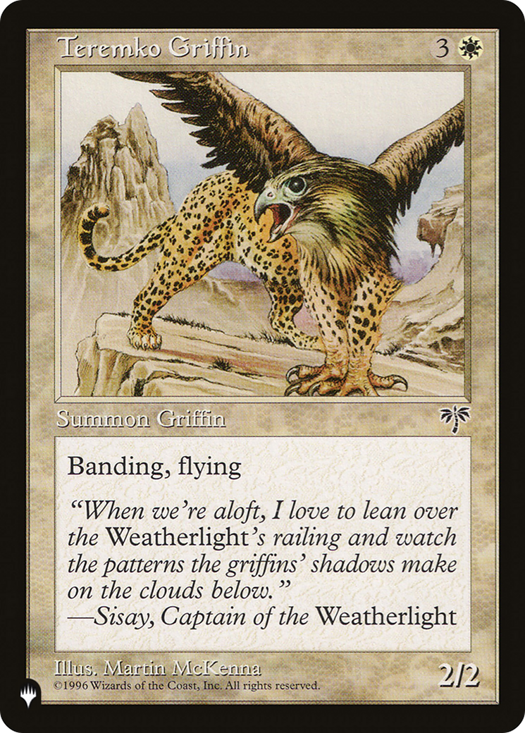 Teremko Griffin (PLIST-824) - The List - Premium MTG Single from Wizards of the Coast - Just $0.25! Shop now at Game Crave Tournament Store