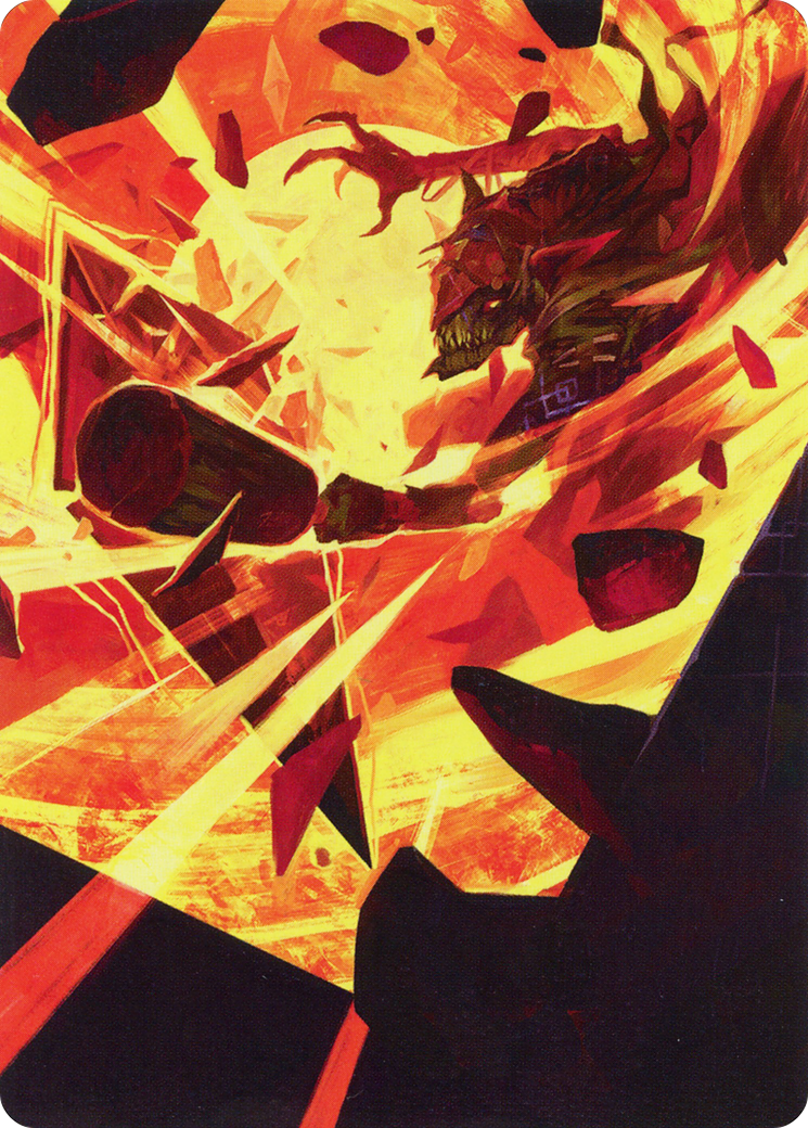 Zada, Hedron Grinder // Zada, Hedron Grinder (AMOM-075) - March of the Machine Art Series (Borderless) Foil - Premium MTG Single from Wizards of the Coast - Just $0! Shop now at Game Crave Tournament Store