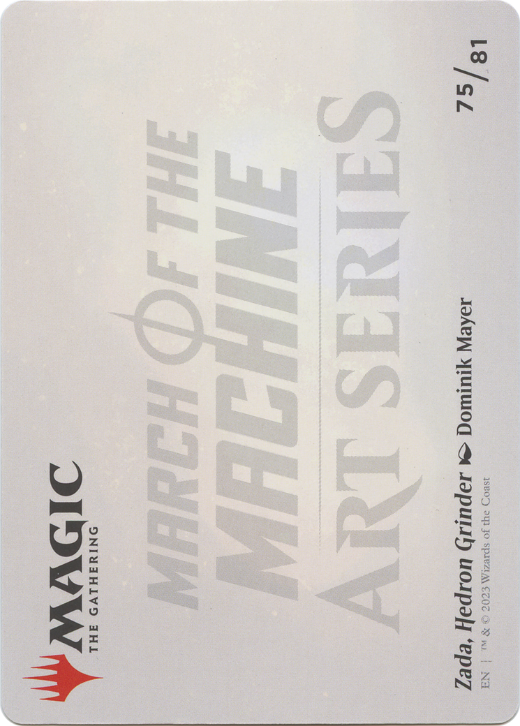 Zada, Hedron Grinder // Zada, Hedron Grinder (AMOM-075) - March of the Machine Art Series (Borderless) - Premium MTG Single from Wizards of the Coast - Just $0! Shop now at Game Crave Tournament Store