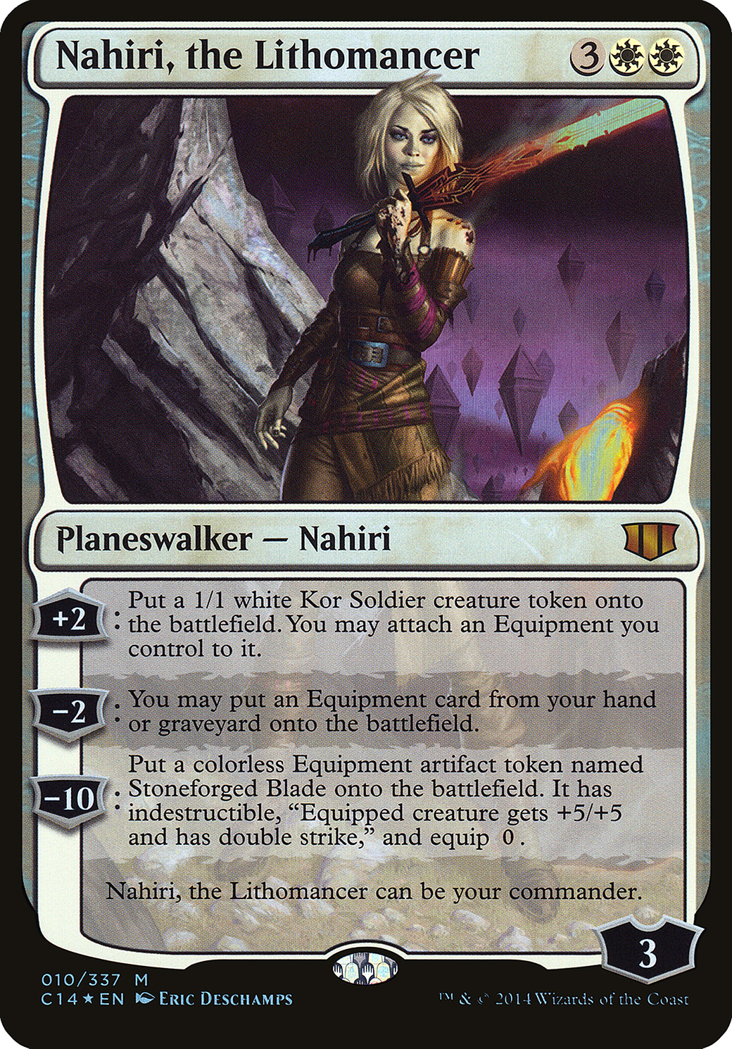 Nahiri, the Lithomancer (OC14-010) - Commander 2014 Oversized Foil - Premium MTG Single from Wizards of the Coast - Just $1.06! Shop now at Game Crave Tournament Store