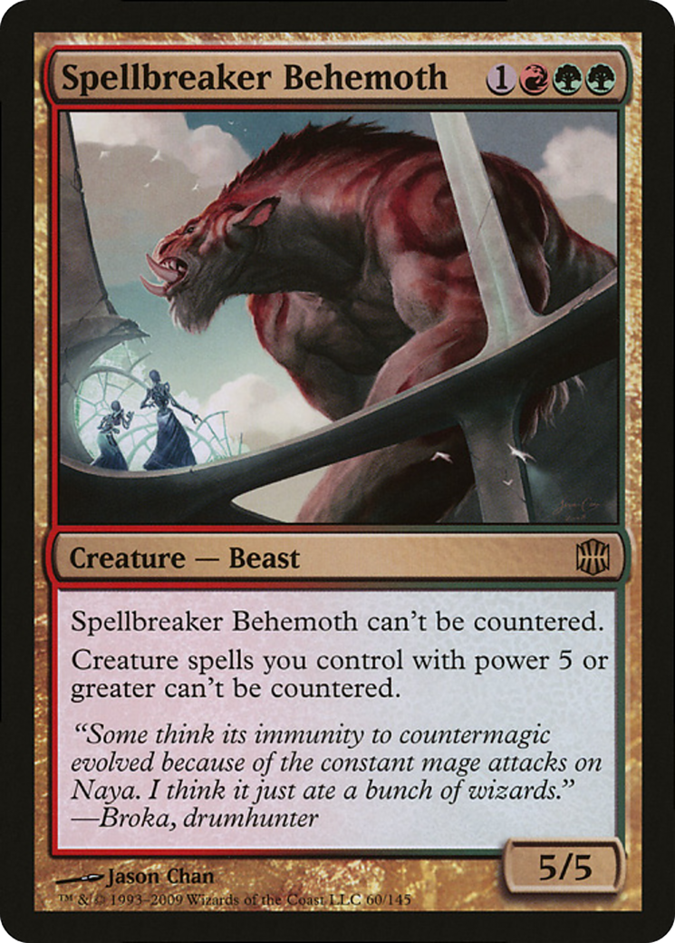 Spellbreaker Behemoth (P09-060) - Magic Player Rewards 2009 - Premium MTG Single from Wizards of the Coast - Just $0! Shop now at Game Crave Tournament Store