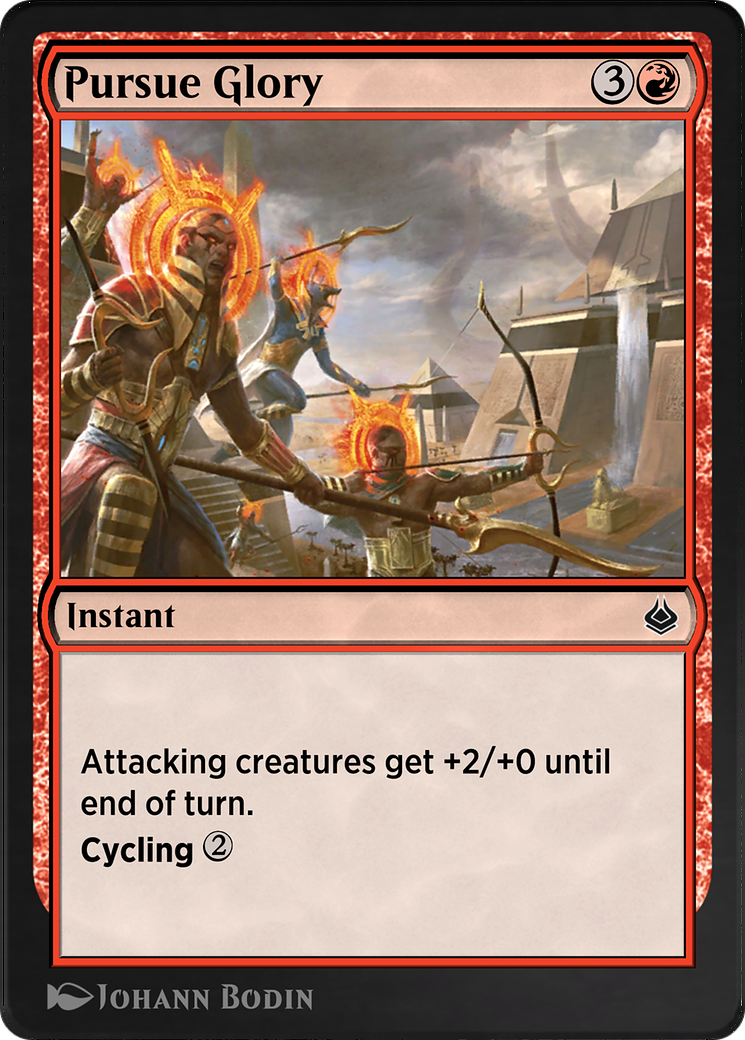 Pursue Glory (AKR-172) - Amonkhet Remastered - Premium MTG Single from Wizards of the Coast - Just $0! Shop now at Game Crave Tournament Store