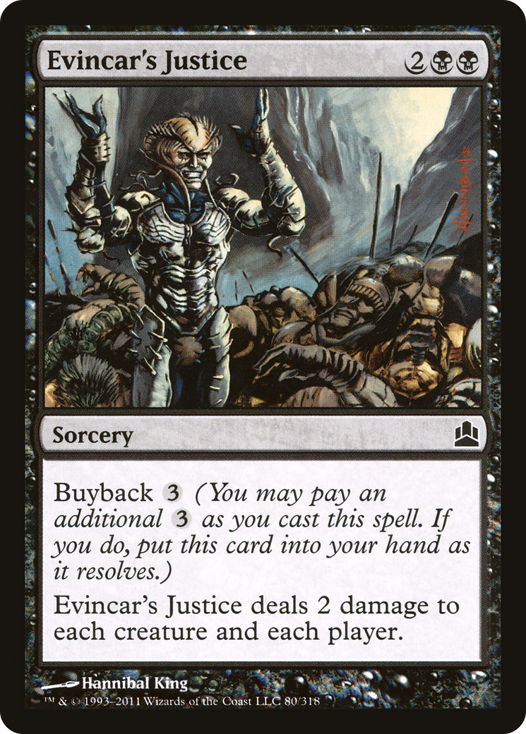 Evincar's Justice (CMD-080) - Commander 2011 - Premium MTG Single from Wizards of the Coast - Just $0.25! Shop now at Game Crave Tournament Store