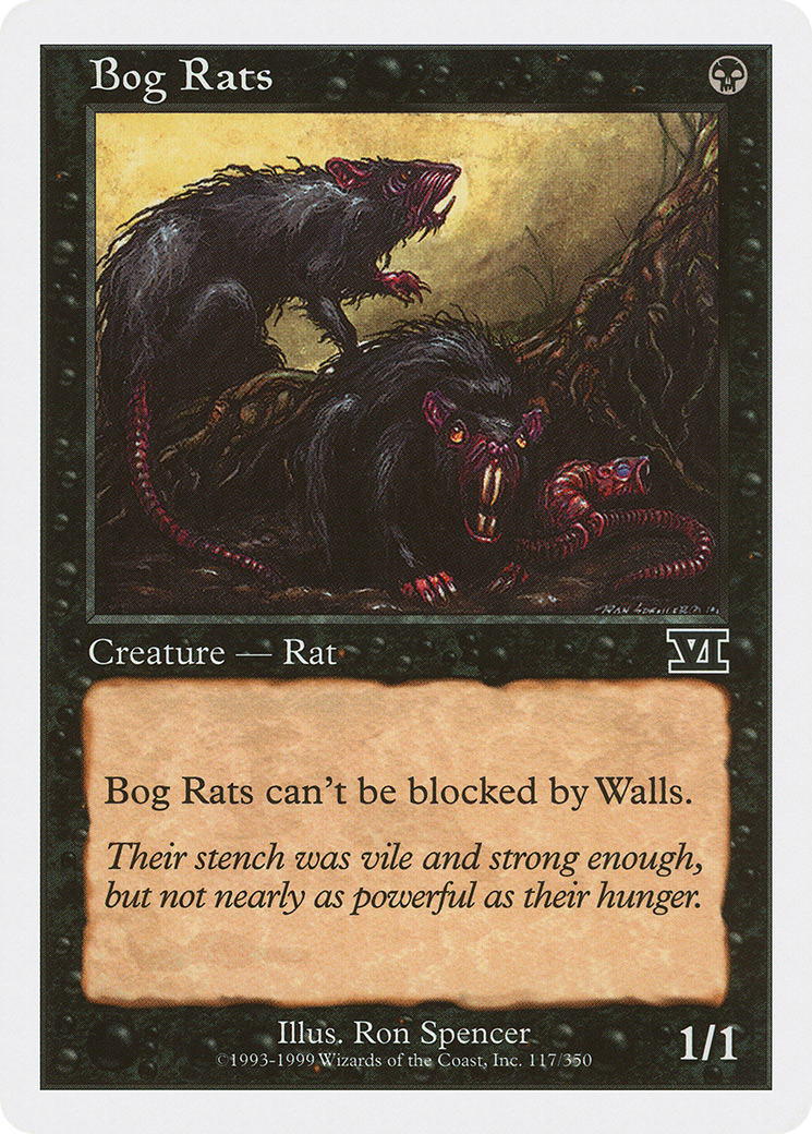 Bog Rats (6ED-117) - Classic Sixth Edition - Premium MTG Single from Wizards of the Coast - Just $0.08! Shop now at Game Crave Tournament Store