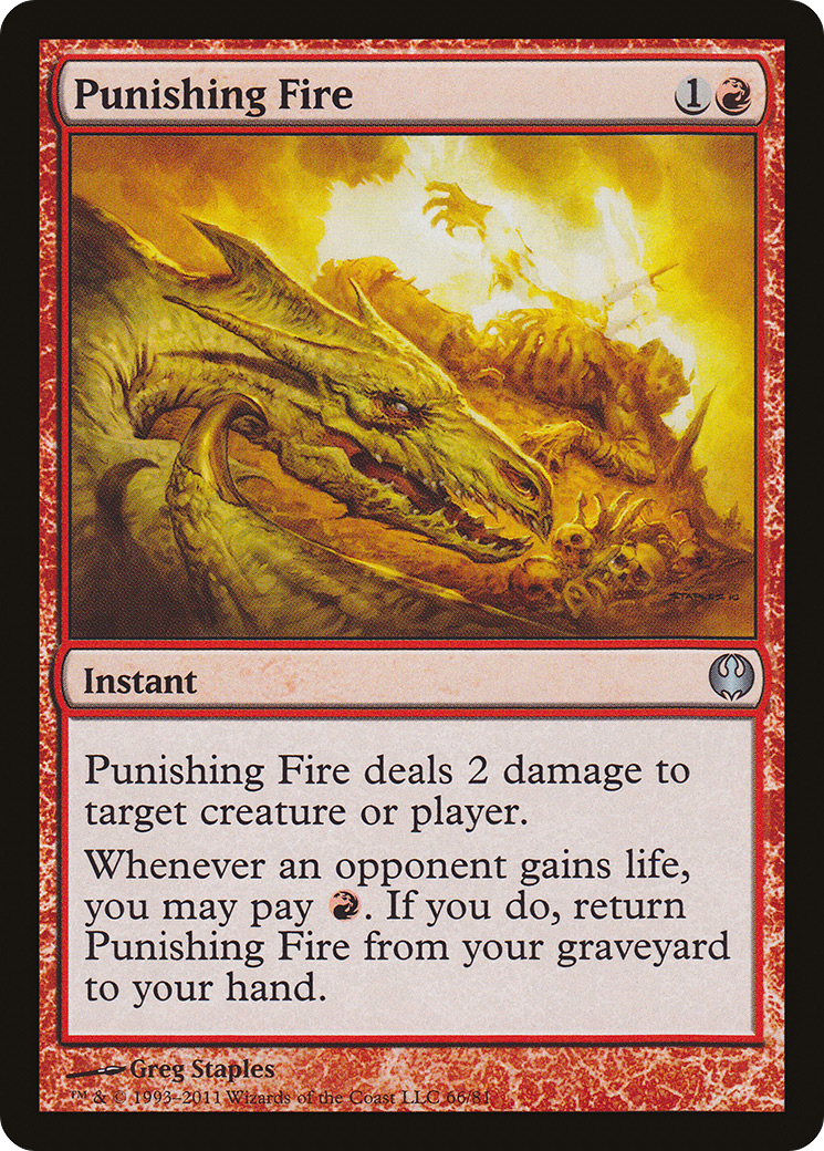Punishing Fire (DDG-066) - Duel Decks: Knights vs. Dragons - Premium MTG Single from Wizards of the Coast - Just $0.12! Shop now at Game Crave Tournament Store