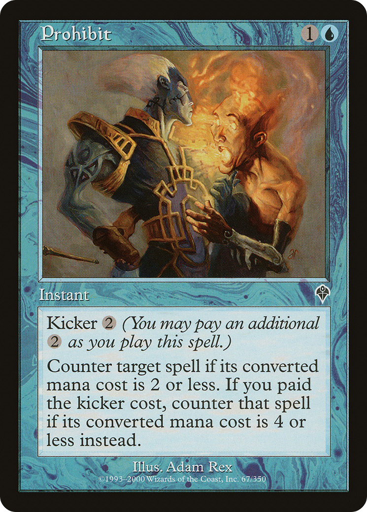 Prohibit (INV-067) - Invasion Foil - Premium MTG Single from Wizards of the Coast - Just $1.43! Shop now at Game Crave Tournament Store