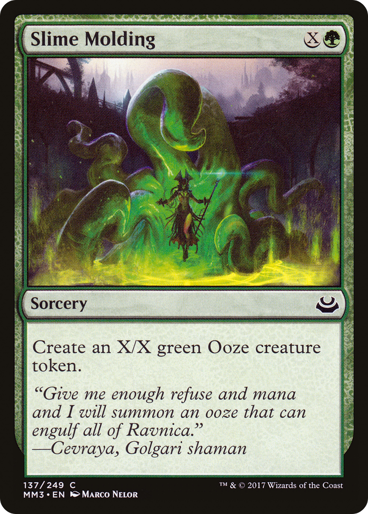 Slime Molding (MM3-137) - Modern Masters 2017 Foil - Premium MTG Single from Wizards of the Coast - Just $0.11! Shop now at Game Crave Tournament Store