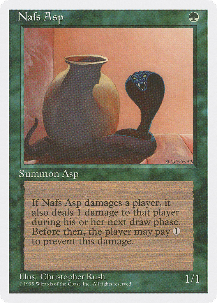 Nafs Asp (4ED-264) - Fourth Edition - Premium MTG Single from Wizards of the Coast - Just $0.08! Shop now at Game Crave Tournament Store