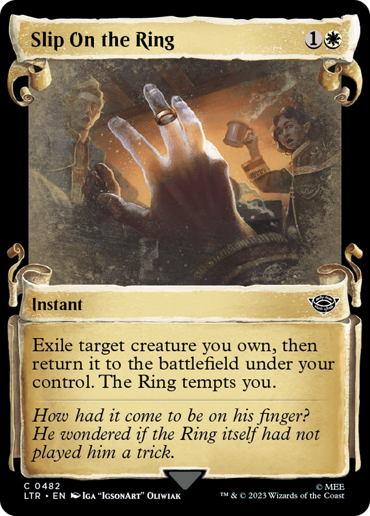 Slip On the Ring (LTR-482) - The Lord of the Rings: Tales of Middle-earth: (Showcase) Foil - Premium MTG Single from Wizards of the Coast - Just $0.08! Shop now at Game Crave Tournament Store