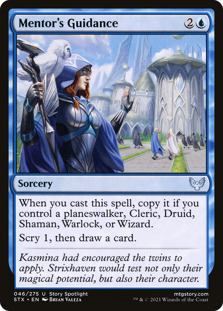 Mentor's Guidance (STX-046) - Strixhaven: School of Mages - Premium MTG Single from Wizards of the Coast - Just $0.08! Shop now at Game Crave Tournament Store