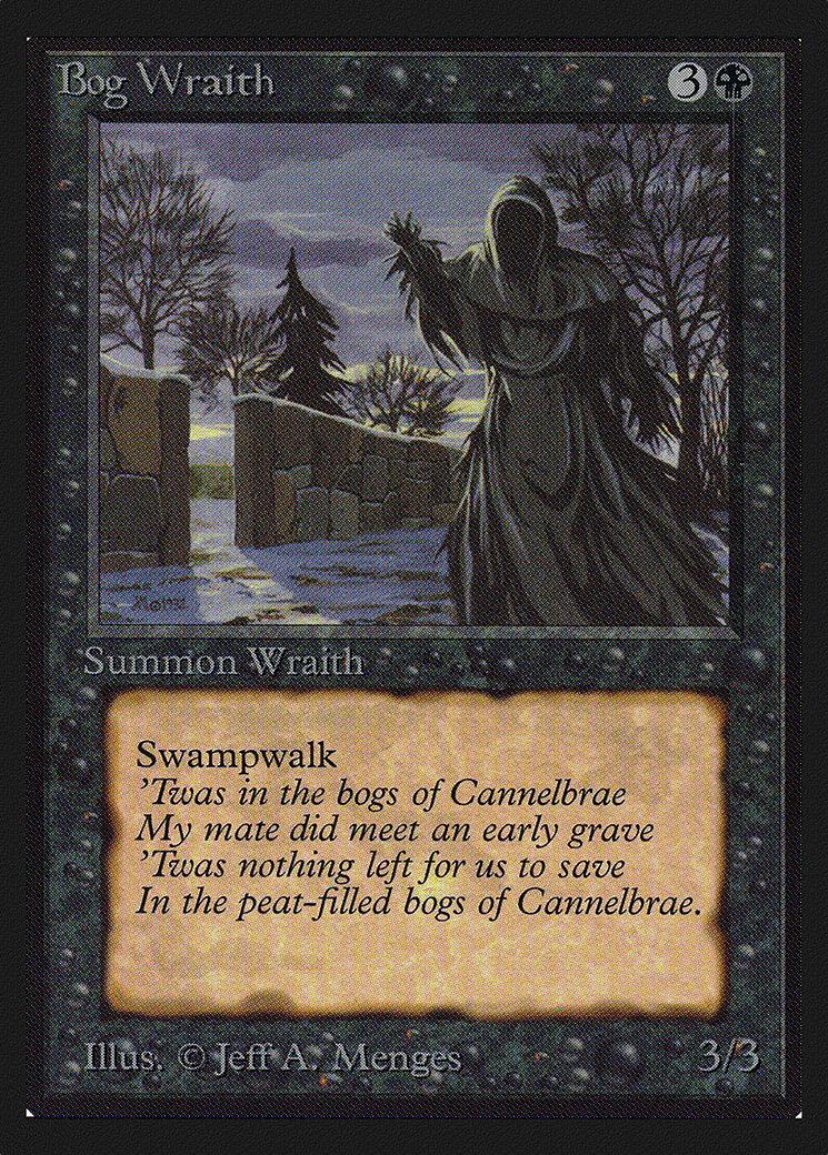 Bog Wraith (CED-096) - Collectors' Edition - Premium MTG Single from Wizards of the Coast - Just $0.64! Shop now at Game Crave Tournament Store