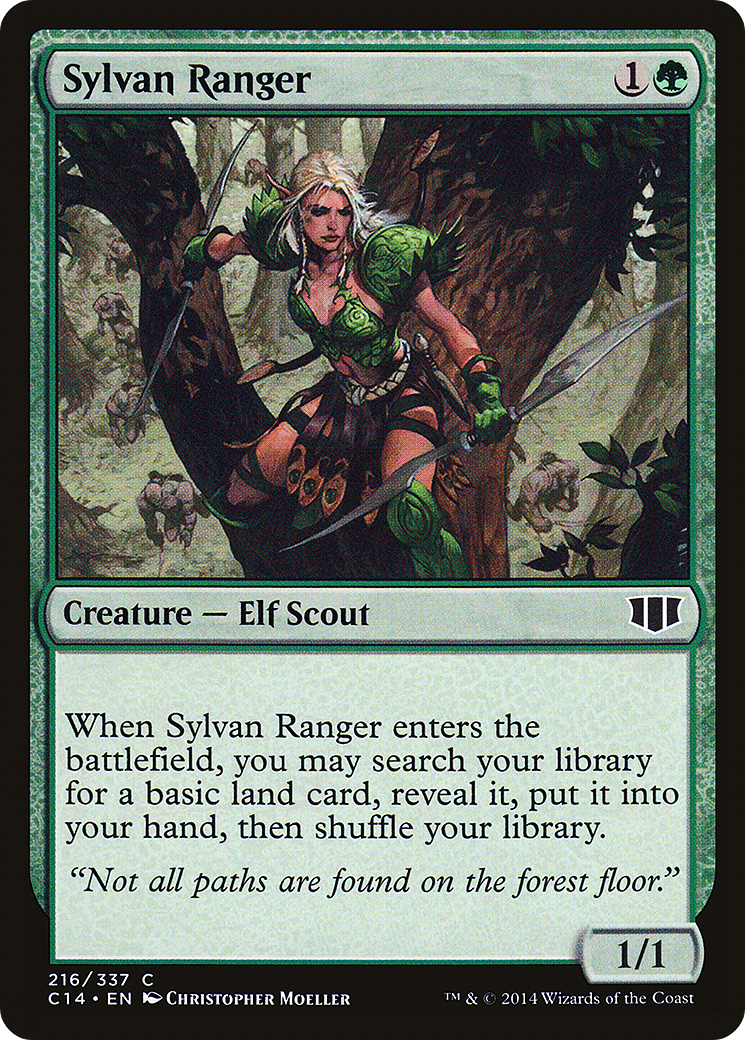 Sylvan Ranger (C14-216) - Commander 2014 - Premium MTG Single from Wizards of the Coast - Just $0.08! Shop now at Game Crave Tournament Store