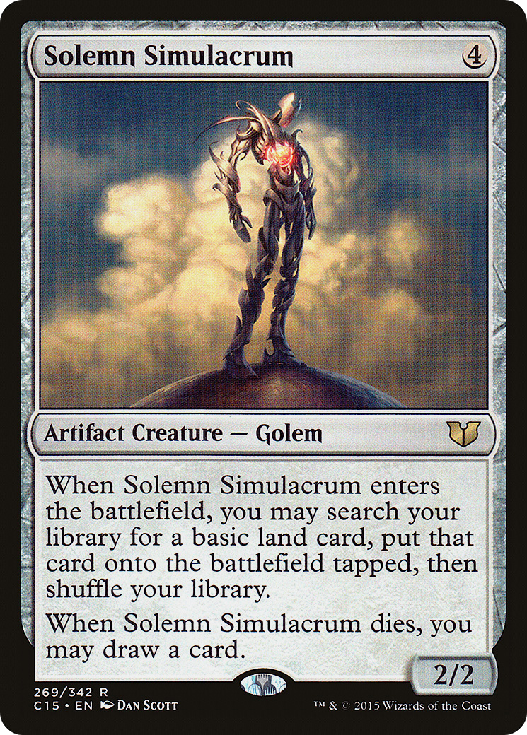 Solemn Simulacrum (C15-269) - Commander 2015 - Premium MTG Single from Wizards of the Coast - Just $0.15! Shop now at Game Crave Tournament Store