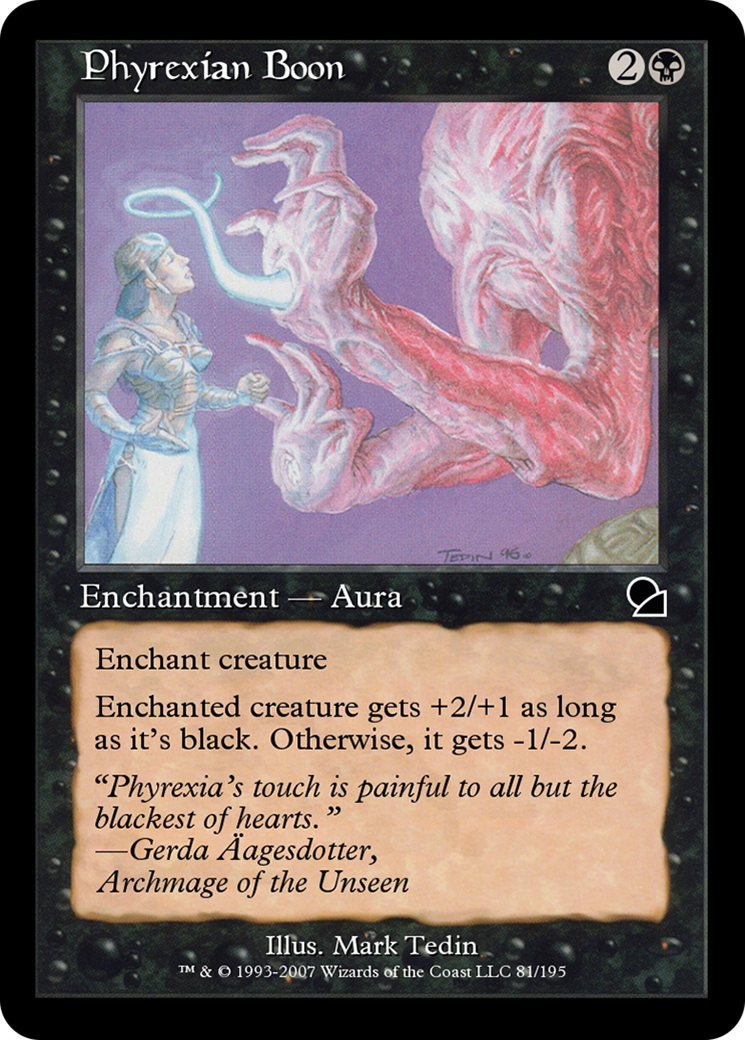 Phyrexian Boon (ME1-081) - Masters Edition - Premium MTG Single from Wizards of the Coast - Just $0! Shop now at Game Crave Tournament Store