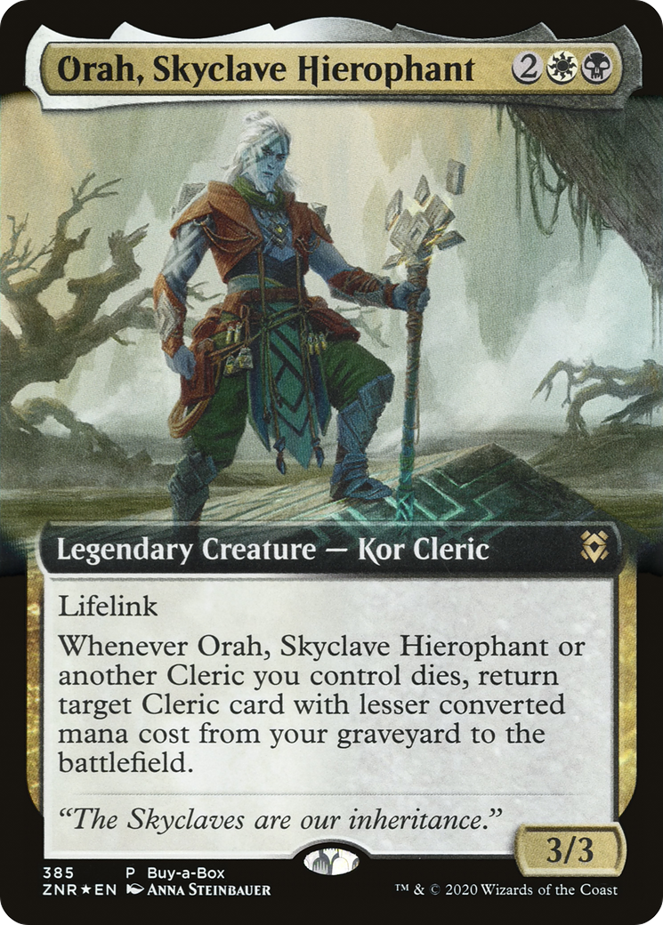 Orah, Skyclave Hierophant (ZNR-385) - Zendikar Rising: (Extended Art) Foil - Premium MTG Single from Wizards of the Coast - Just $0.08! Shop now at Game Crave Tournament Store