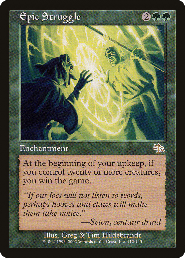 Epic Struggle (JUD-112) - Judgment - Premium MTG Single from Wizards of the Coast - Just $6.49! Shop now at Game Crave Tournament Store