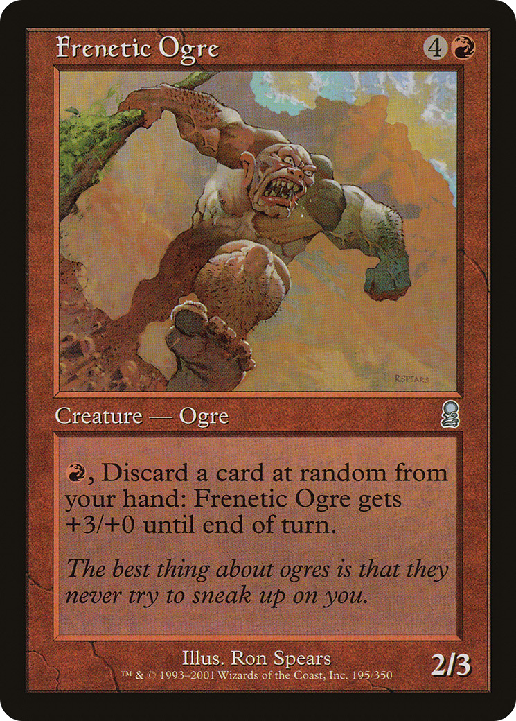 Frenetic Ogre (ODY-195) - Odyssey - Premium MTG Single from Wizards of the Coast - Just $0.25! Shop now at Game Crave Tournament Store