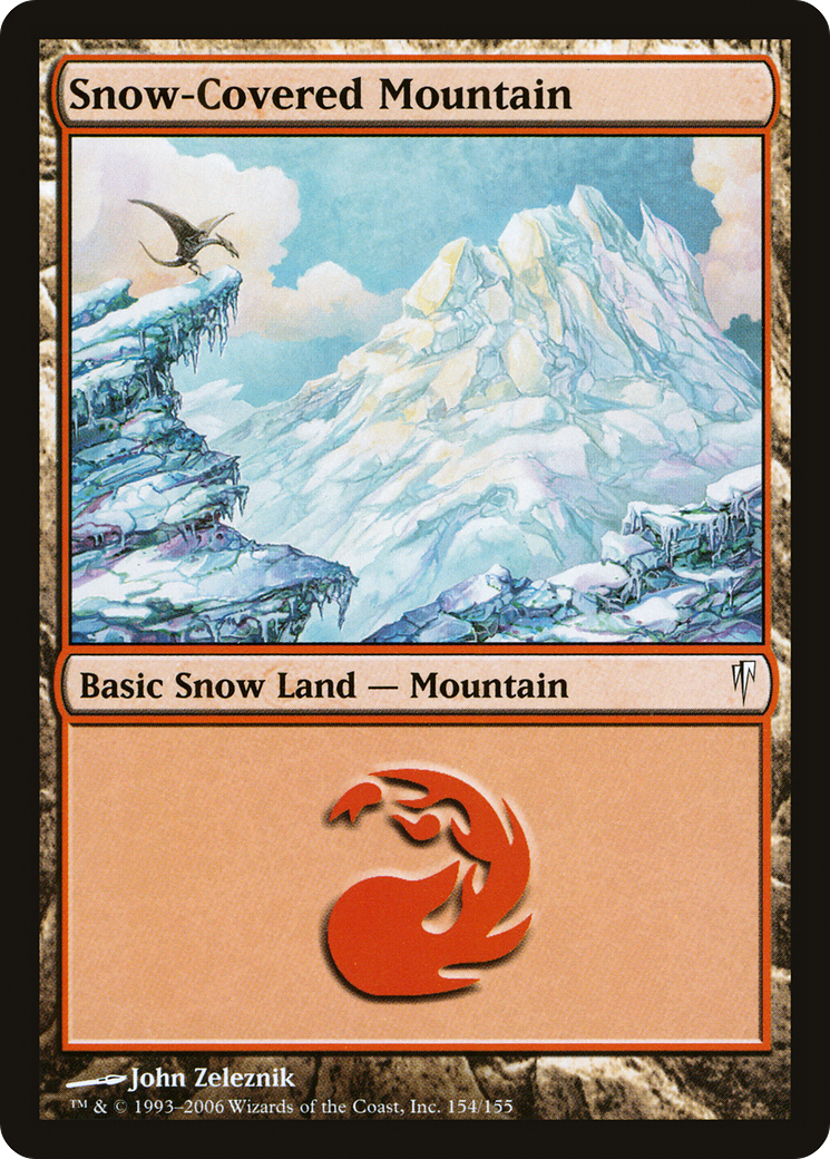 Snow-Covered Mountain (CSP-154) - Coldsnap - Premium MTG Single from Wizards of the Coast - Just $0.82! Shop now at Game Crave Tournament Store