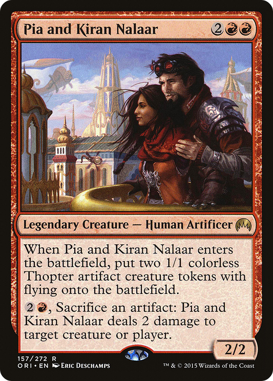 Pia and Kiran Nalaar (ORI-157) - Magic Origins Foil - Premium MTG Single from Wizards of the Coast - Just $0.16! Shop now at Game Crave Tournament Store
