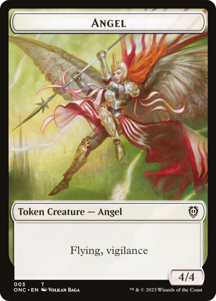 Angel (TONC-003) - Phyrexia: All Will Be One Commander Tokens - Premium MTG Single from Wizards of the Coast - Just $0! Shop now at Game Crave Tournament Store