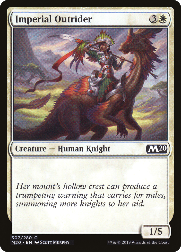 Imperial Outrider (M20-307) - Core Set 2020 - Premium MTG Single from Wizards of the Coast - Just $0.08! Shop now at Game Crave Tournament Store