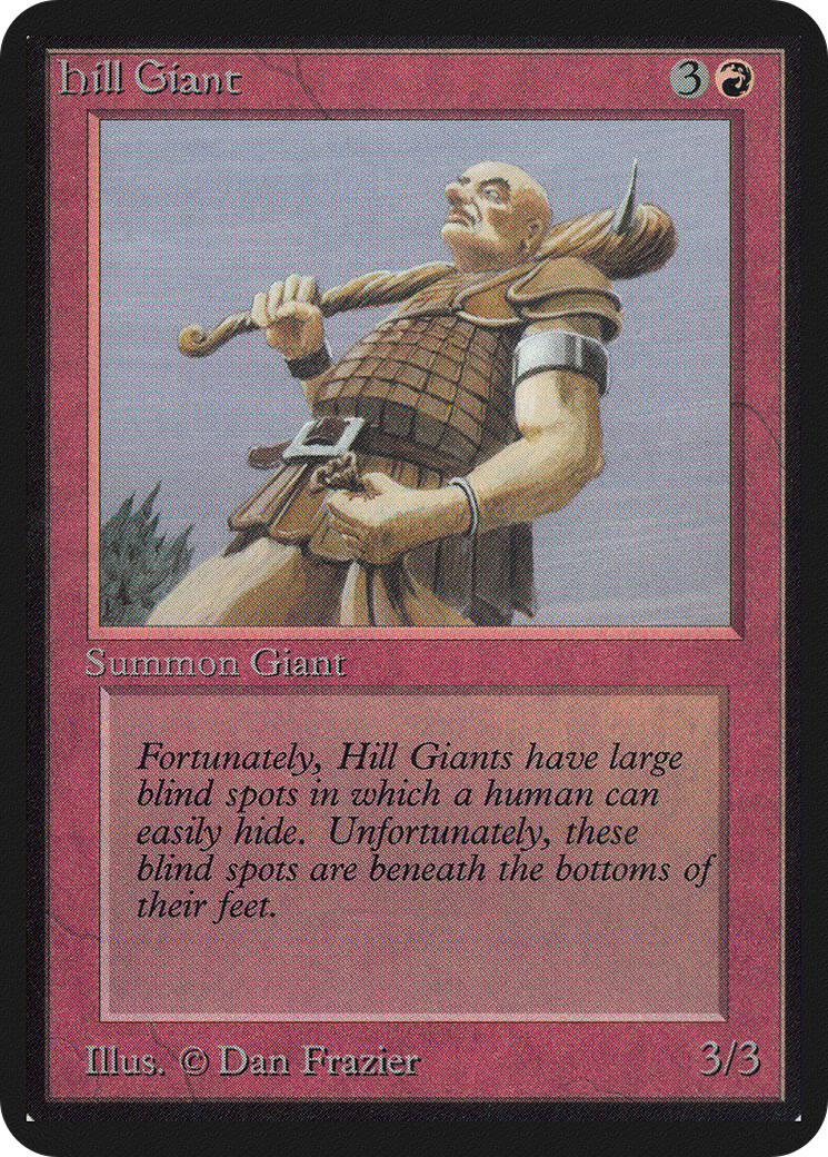 Hill Giant (LEA-157) - Limited Edition Alpha - Premium MTG Single from Wizards of the Coast - Just $8.56! Shop now at Game Crave Tournament Store
