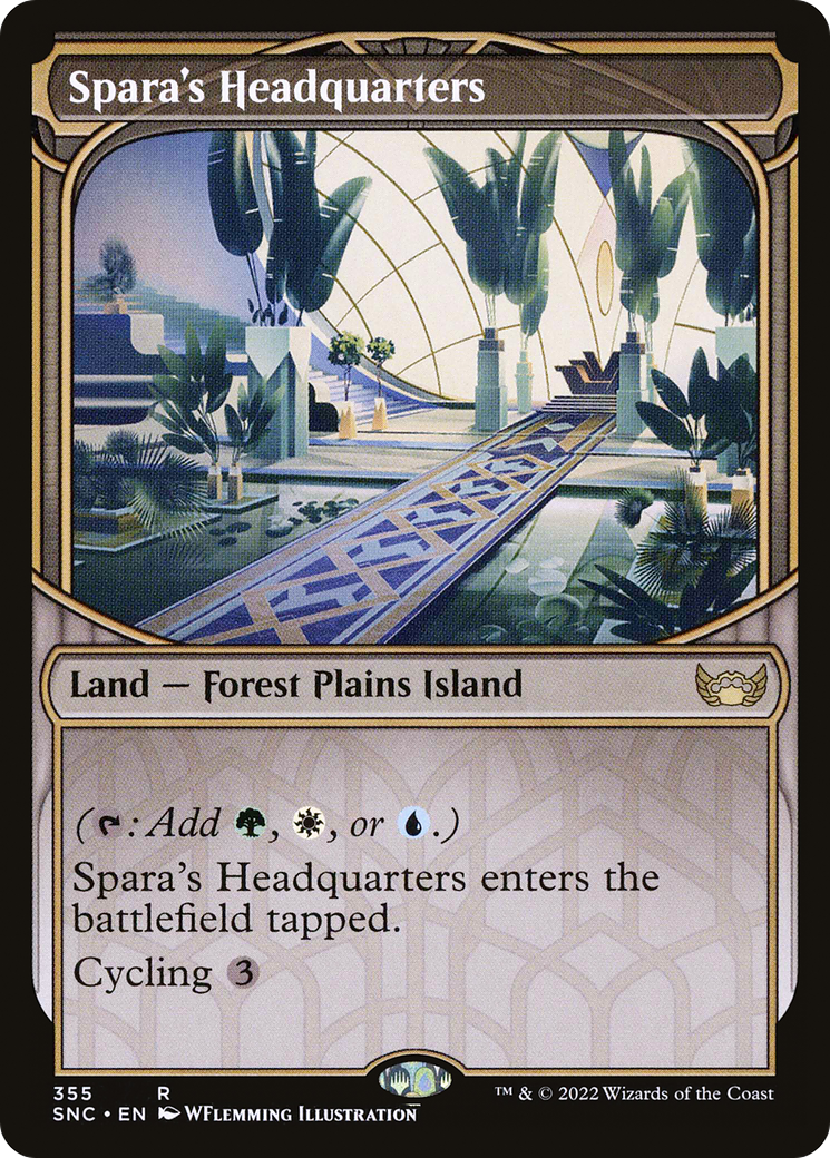 Spara's Headquarters (SNC-355) - Streets of New Capenna: (Showcase) Foil - Premium MTG Single from Wizards of the Coast - Just $9.18! Shop now at Game Crave Tournament Store