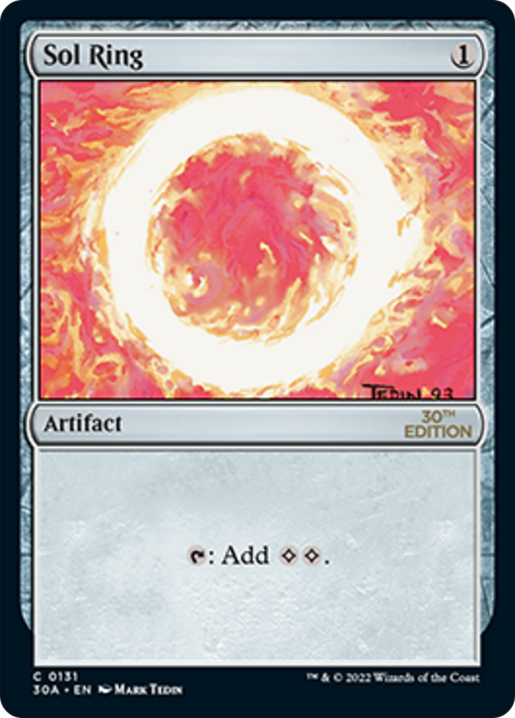 Sol Ring (30A-131) - 30th Anniversary Edition - Premium MTG Single from Wizards of the Coast - Just $5.25! Shop now at Game Crave Tournament Store