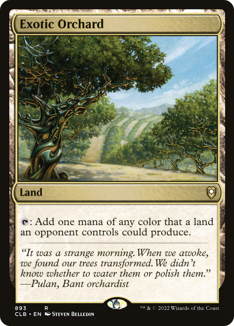 Exotic Orchard (CLB-893) - Commander Legends: Battle for Baldur's Gate - Premium MTG Single from Wizards of the Coast - Just $0.08! Shop now at Game Crave Tournament Store