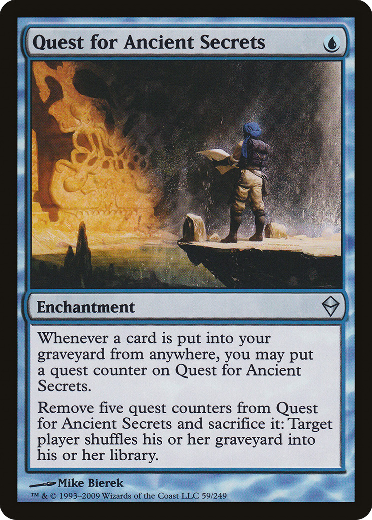 Quest for Ancient Secrets (ZEN-059) - Zendikar - Premium MTG Single from Wizards of the Coast - Just $0.08! Shop now at Game Crave Tournament Store