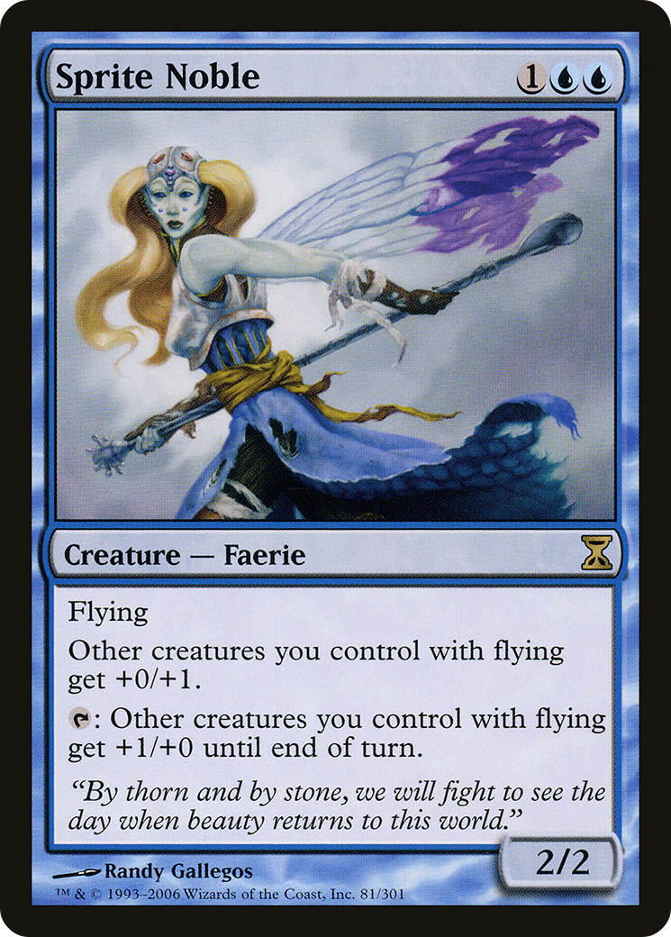 Sprite Noble (TSP-081) - Time Spiral Foil - Premium MTG Single from Wizards of the Coast - Just $5.12! Shop now at Game Crave Tournament Store