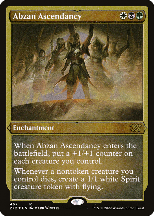 Abzan Ascendancy (2X2-467) - Double Masters 2022 Etched Foil - Premium MTG Single from Wizards of the Coast - Just $0.08! Shop now at Game Crave Tournament Store