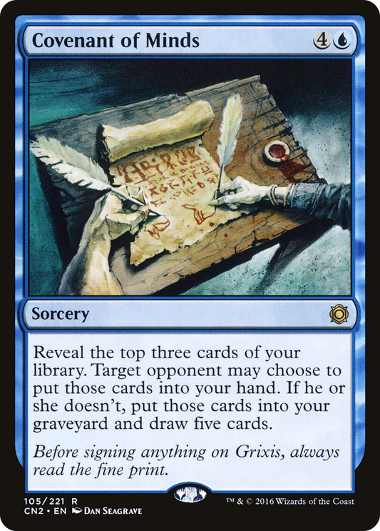 Covenant of Minds (CN2-105) - Conspiracy: Take the Crown - Premium MTG Single from Wizards of the Coast - Just $0.08! Shop now at Game Crave Tournament Store
