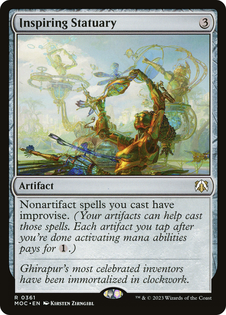 Inspiring Statuary (MOC-361) - March of the Machine Commander - Premium MTG Single from Wizards of the Coast - Just $0.08! Shop now at Game Crave Tournament Store