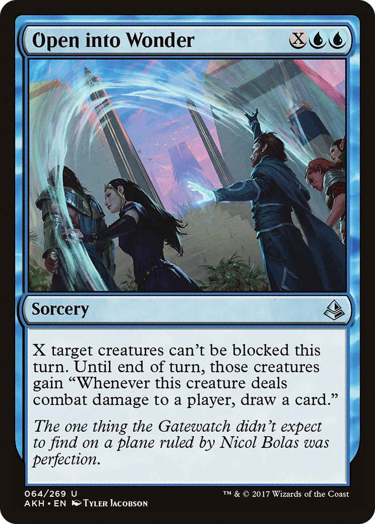 Open into Wonder (AKH-064) - Amonkhet Foil - Premium MTG Single from Wizards of the Coast - Just $0.43! Shop now at Game Crave Tournament Store