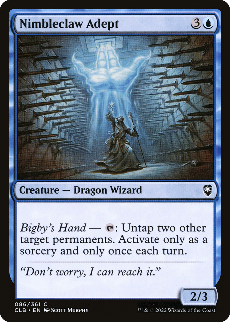 Nimbleclaw Adept (CLB-086) - Commander Legends: Battle for Baldur's Gate Foil - Premium MTG Single from Wizards of the Coast - Just $0.25! Shop now at Game Crave Tournament Store