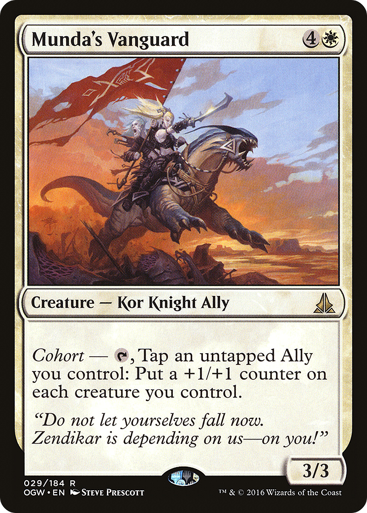 Munda's Vanguard (OGW-029) - Oath of the Gatewatch Foil - Premium MTG Single from Wizards of the Coast - Just $0.08! Shop now at Game Crave Tournament Store