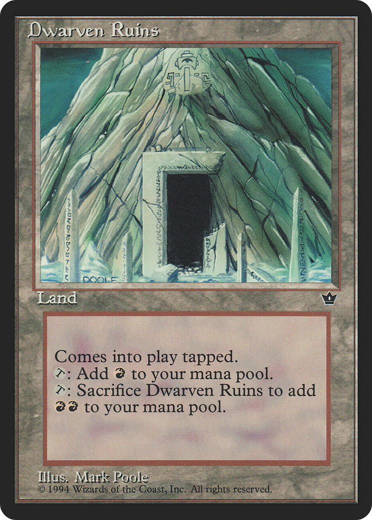 Dwarven Ruins (FEM-094) - Fallen Empires - Premium MTG Single from Wizards of the Coast - Just $0.78! Shop now at Game Crave Tournament Store