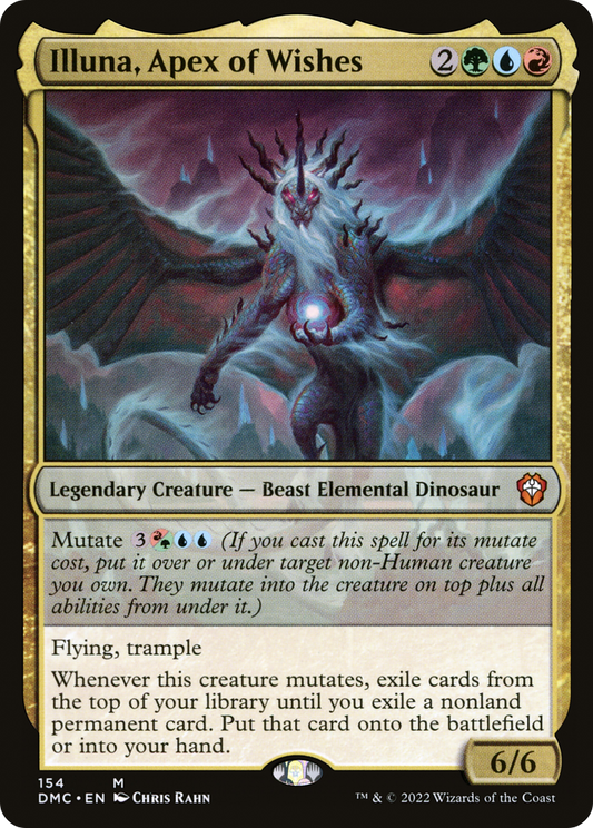 Illuna, Apex of Wishes (DMC-154) - Dominaria United Commander - Premium MTG Single from Wizards of the Coast - Just $0.25! Shop now at Game Crave Tournament Store