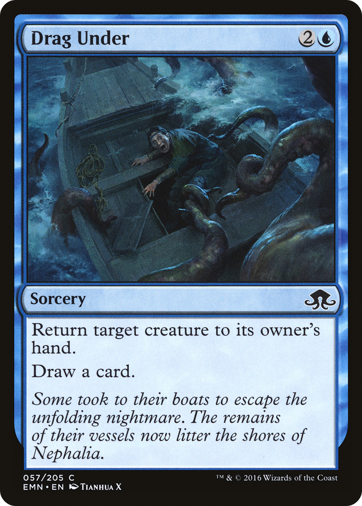 Drag Under (EMN-057) - Eldritch Moon - Premium MTG Single from Wizards of the Coast - Just $0.25! Shop now at Game Crave Tournament Store