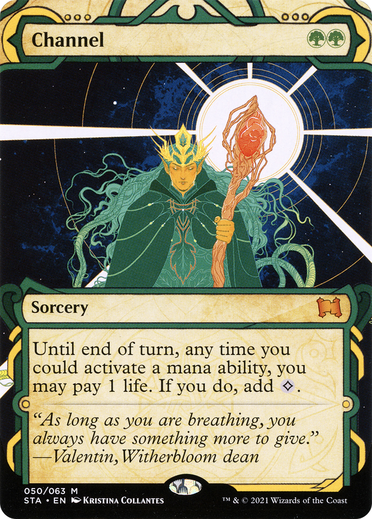 Channel (STA-050) - Strixhaven Mystical Archive: (Showcase) (Borderless) Foil - Premium MTG Single from Wizards of the Coast - Just $1.88! Shop now at Game Crave Tournament Store