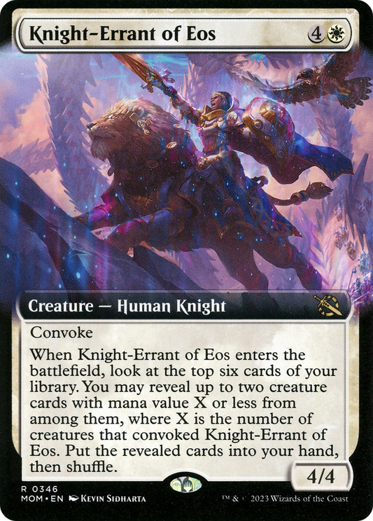 Knight-Errant of Eos (MOM-346) - March of the Machine: (Extended Art) - Premium MTG Single from Wizards of the Coast - Just $1.06! Shop now at Game Crave Tournament Store