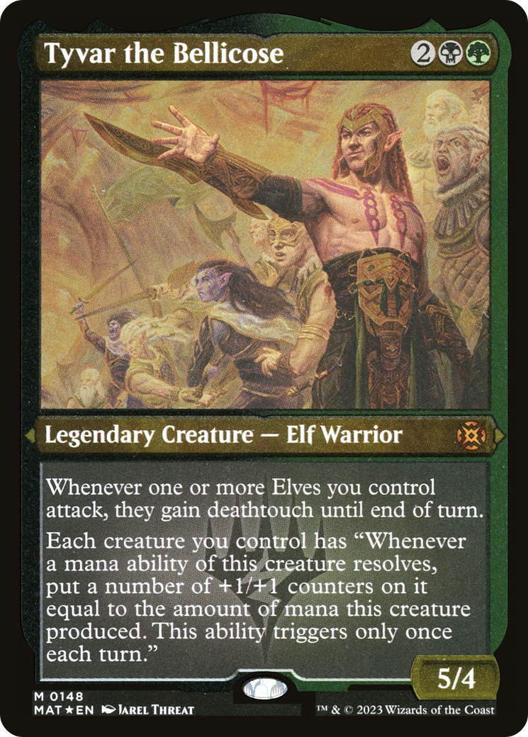 Tyvar the Bellicose (MAT-148) - March of the Machine: The Aftermath Etched Foil - Premium MTG Single from Wizards of the Coast - Just $0.68! Shop now at Game Crave Tournament Store