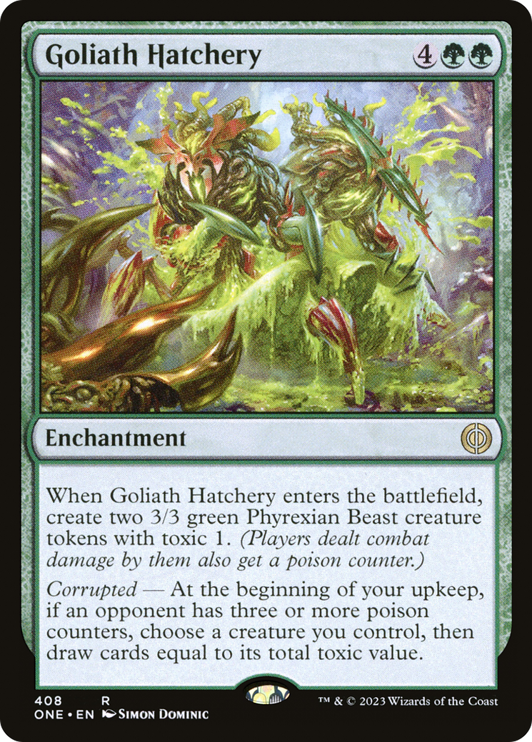 Goliath Hatchery (ONE-408) - Phyrexia: All Will Be One - Premium MTG Single from Wizards of the Coast - Just $0.08! Shop now at Game Crave Tournament Store