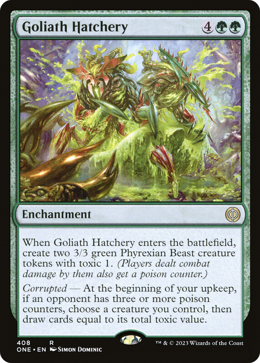 Goliath Hatchery (ONE-408) - Phyrexia: All Will Be One - Premium MTG Single from Wizards of the Coast - Just $0.08! Shop now at Game Crave Tournament Store